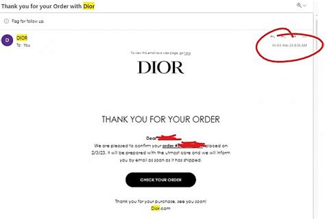 dior check order status|how to return dior items.